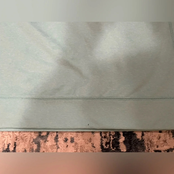 PINK Victoria’s Secret Teal Quarter Zip Fleece Pullover Sweatshirt Size Large - Picture 6 of 6